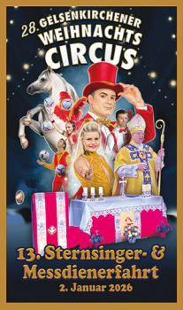 Teilnehmer - Anmeldung zur Sternsinger- und Messdienerfahrt zum 28. Gelsenkirchener Weihnachtscircus - 02.Januar 2026 (mit Pommes solo)